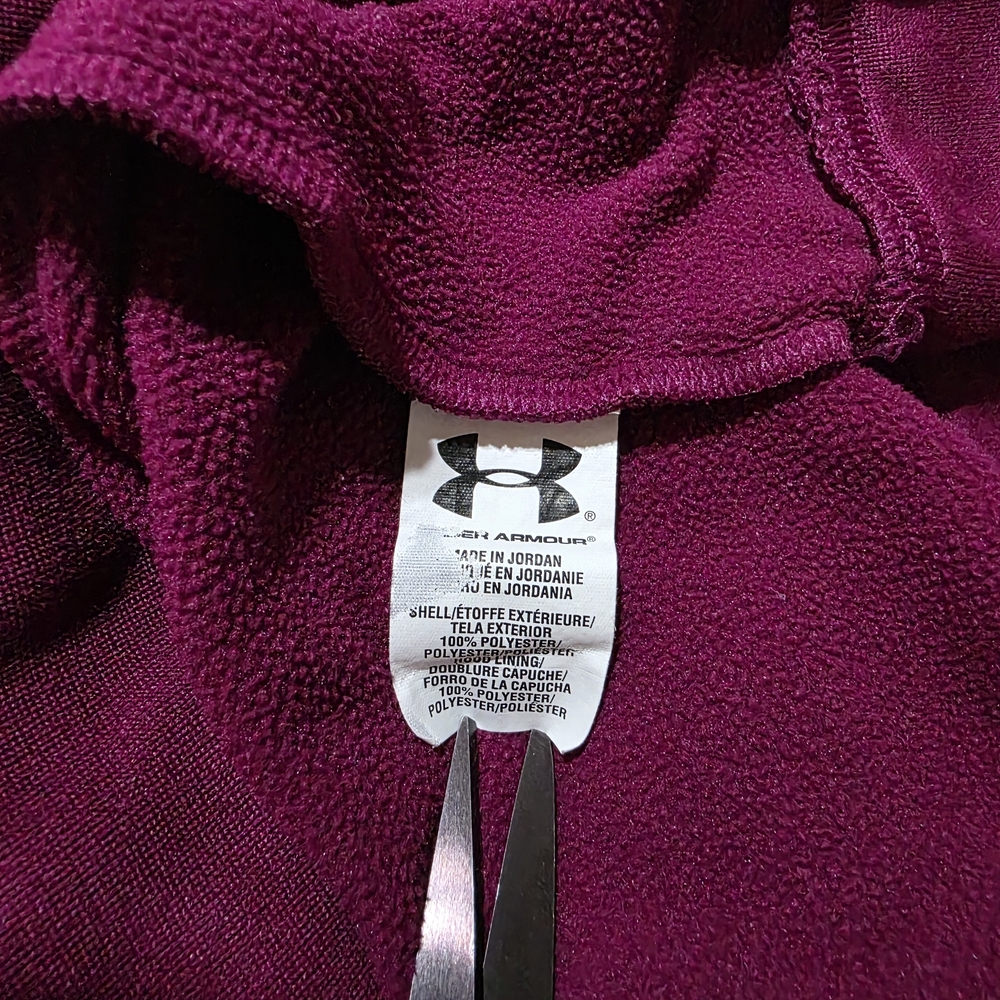 Under Armour Purple Sweatshirt Hoodie Athletic Top Women's Size M - Picture 6 of 11